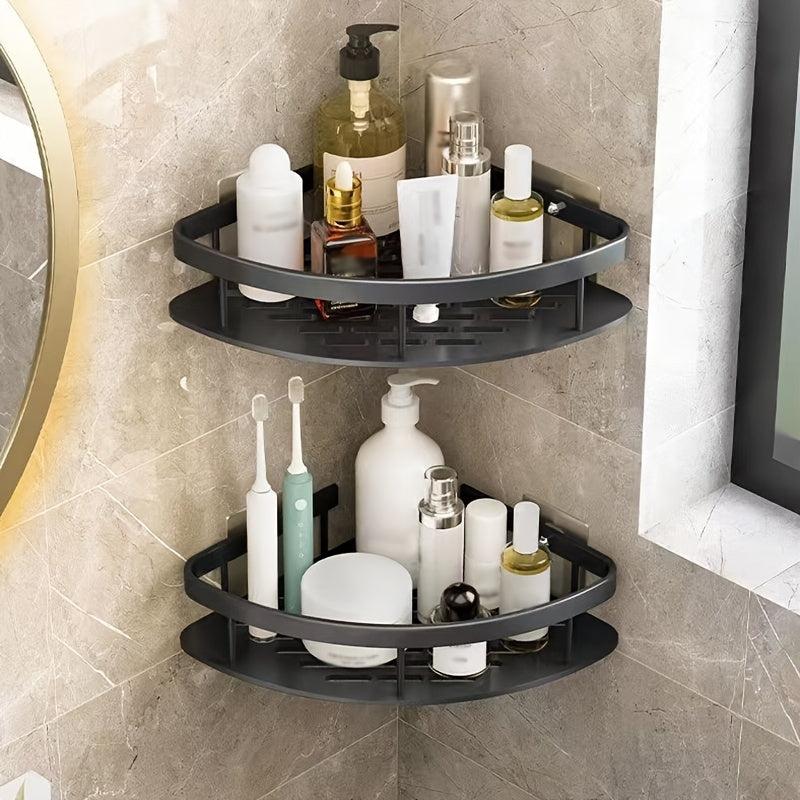Wall Mounted Bathroom Storage Rack Triangular Toilet Kitchen Storage