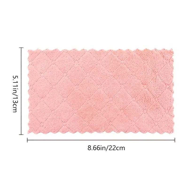 10pcs Reusable Dish Towels Absorbent Household Cleaning Kitchen Towels