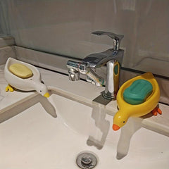 Duck Soap Dish Plastic Drain Box Bathroom Decor