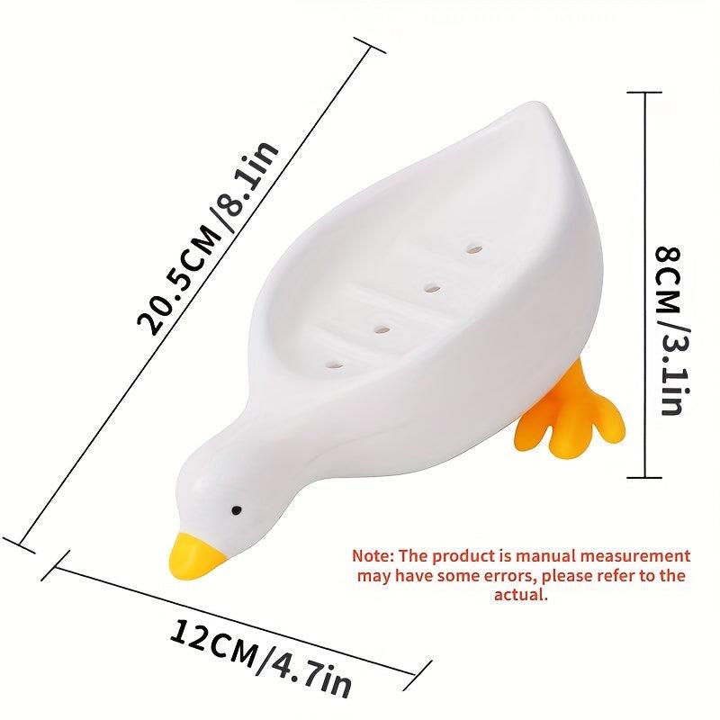 Duck Soap Dish Plastic Drain Box Bathroom Decor