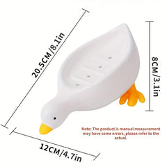 Duck Soap Dish Plastic Drain Box Bathroom Decor