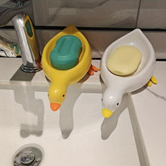 Duck Soap Dish Plastic Drain Box Bathroom Decor