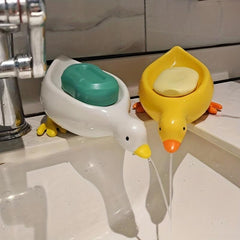 Duck Soap Dish Plastic Drain Box Bathroom Decor