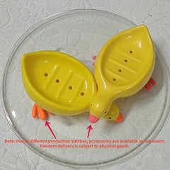 Duck Soap Dish Plastic Drain Box Bathroom Decor