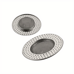 2pcs Stainless Steel Floor Drain Filter Anti-clogging Sink Filter