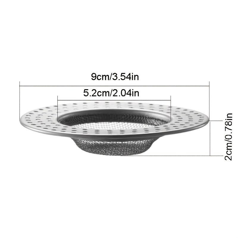 2pcs Stainless Steel Floor Drain Filter Anti-clogging Sink Filter