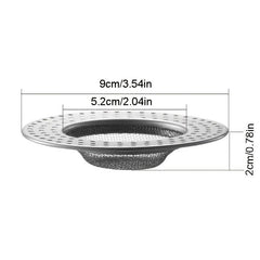 2pcs Stainless Steel Floor Drain Filter Anti-clogging Sink Filter