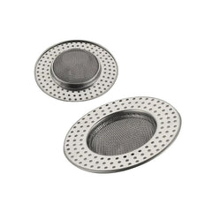 2pcs Stainless Steel Floor Drain Filter Anti-clogging Sink Filter