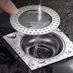 2pcs Stainless Steel Floor Drain Filter Anti-clogging Sink Filter