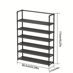 6 Tier Shoe Rack Standing Storage Shelves Space Saving Bookshelf