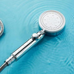 5-Speed Pressurized Shower Head 10.2 inch Silvery