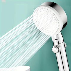 5-Speed Pressurized Shower Head 10.2 inch Silvery