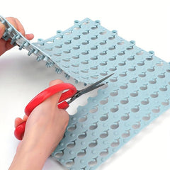 4pcs Waterproof Non Slip Bathroom Mat Splicable Shower Carpet