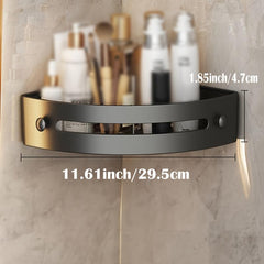 3pcs Corner Shower Caddy Adhesive Bathroom Storage Rack Wall Mounted