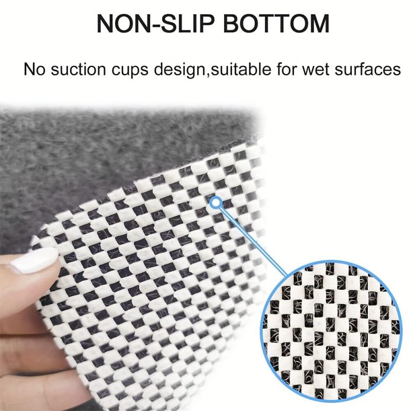 Soft Non Slip Loofah Shower Mat for Safe and Comfortable Showering