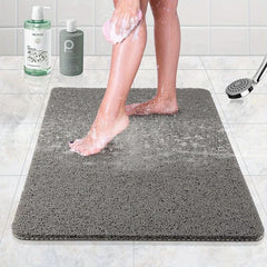 Soft Non Slip Loofah Shower Mat for Safe and Comfortable Showering