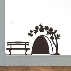 Small Mouse Hole Wall Sticker Funny Decoration