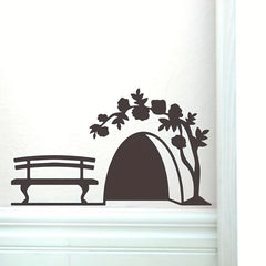 Small Mouse Hole Wall Sticker Funny Decoration