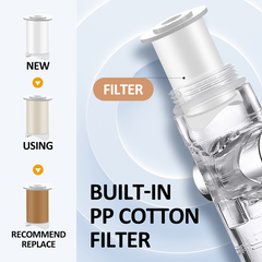Turbocharged Shower Head High Pressure 3 Modes Shower Body Spray Filter Bathroom
