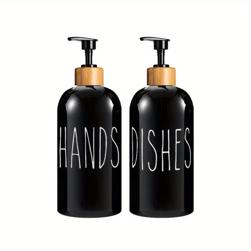 2pcs 500ml Soap Dispenser for Kitchen Bathroom Hands Dish Soap Bottle