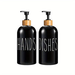2pcs 500ml Soap Dispenser for Kitchen Bathroom Hands Dish Soap Bottle