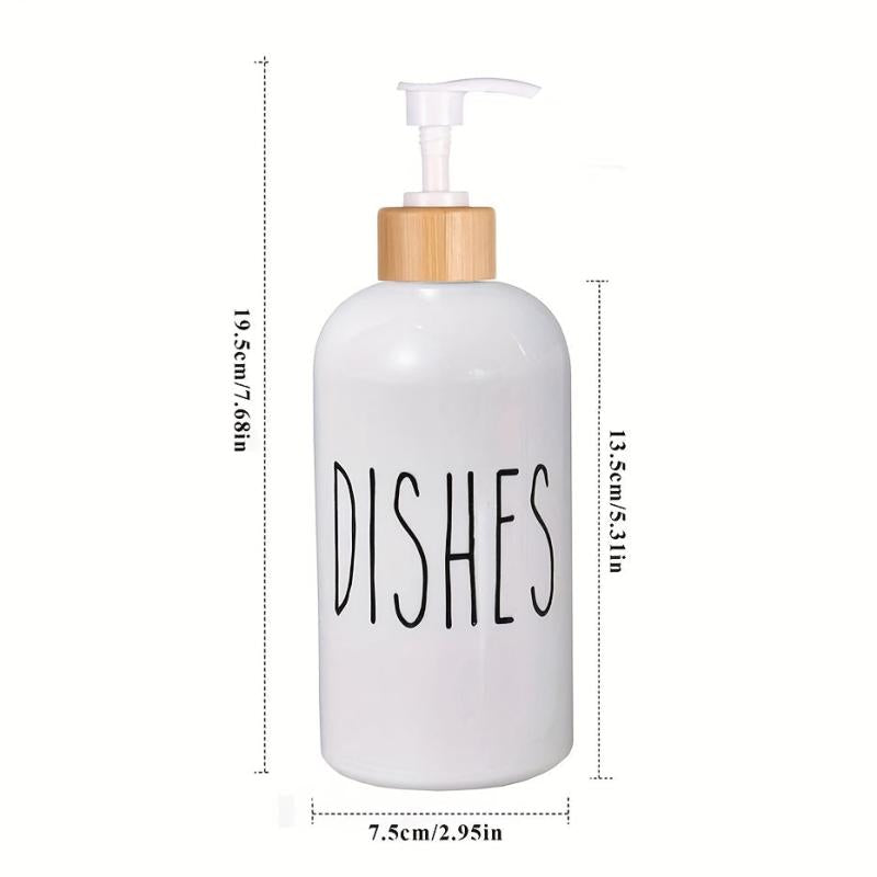 2pcs 500ml Soap Dispenser for Kitchen Bathroom Hands Dish Soap Bottle