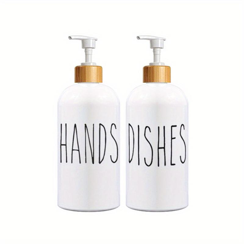 2pcs 500ml Soap Dispenser for Kitchen Bathroom Hands Dish Soap Bottle