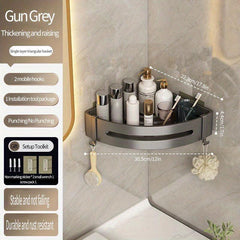 Wall Mounted Bathroom Storage Rack Hanging Shelf Triangle Bathroom Tray