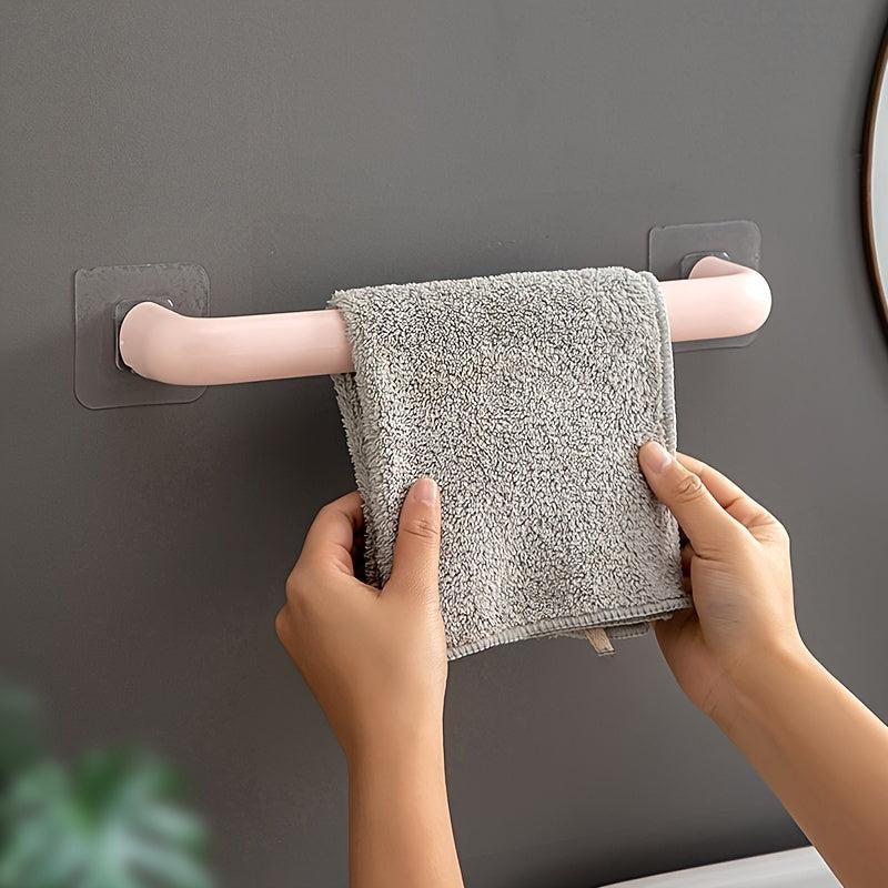 Self Adhesive Towel Rail Wall Mounted Bathroom Towel Holder