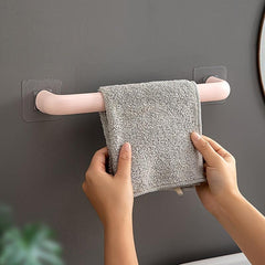 Self Adhesive Towel Rail Wall Mounted Bathroom Towel Holder