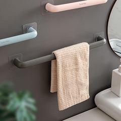Self Adhesive Towel Rail Wall Mounted Bathroom Towel Holder