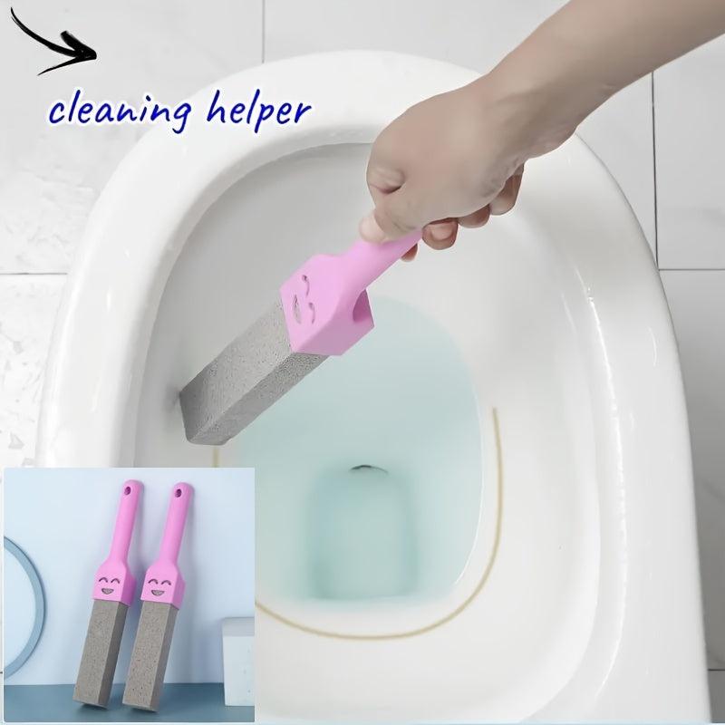 2pcs Long Handle Pumice Stone Cleaning Stick for Toilets, Sinks, Showers