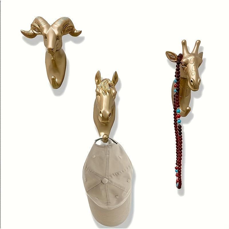 Creative Animal Coat Hook Single Wall Hook for Bathroom Entrance Decor