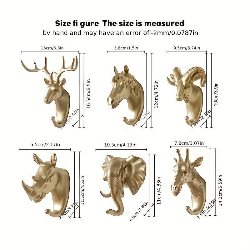 Creative Animal Coat Hook Single Wall Hook for Bathroom Entrance Decor