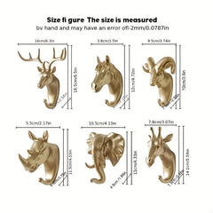 Creative Animal Coat Hook Single Wall Hook for Bathroom Entrance Decor