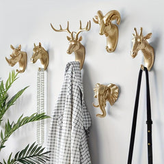 Creative Animal Coat Hook Single Wall Hook for Bathroom Entrance Decor