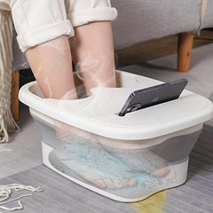Foldable Foot Bath Bucket Massager Soaking Feet Basin