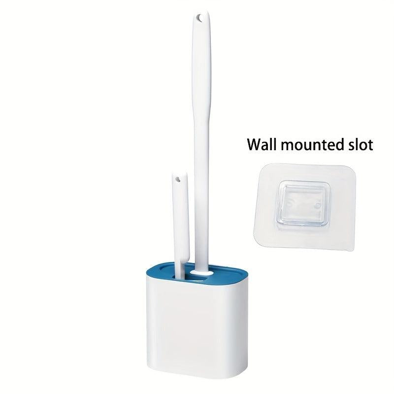 Wall Mounted Toilet Brush Set for Bathroom Cleaning with Flexible Brush Head