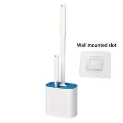 Wall Mounted Toilet Brush Set for Bathroom Cleaning with Flexible Brush Head