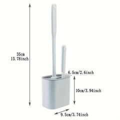 Wall Mounted Toilet Brush Set for Bathroom Cleaning with Flexible Brush Head