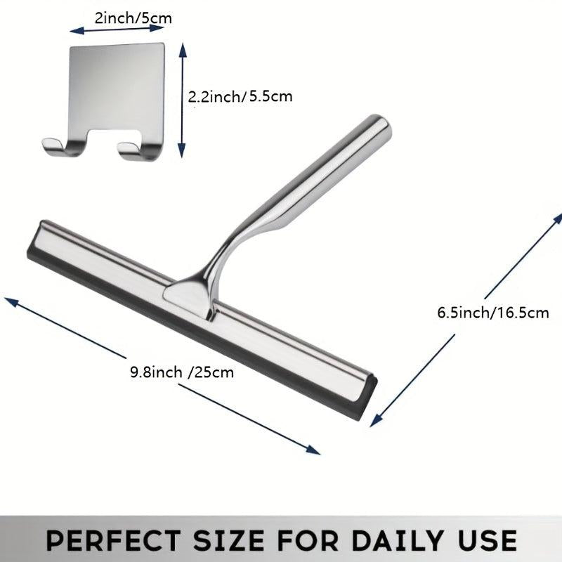 Shower Squeegee For Glass Doors Bathroom Glass Cleaner 9.8 Inch