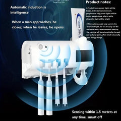 UV Toothbrush Sterilizer Wall Mount Bathroom Organizer