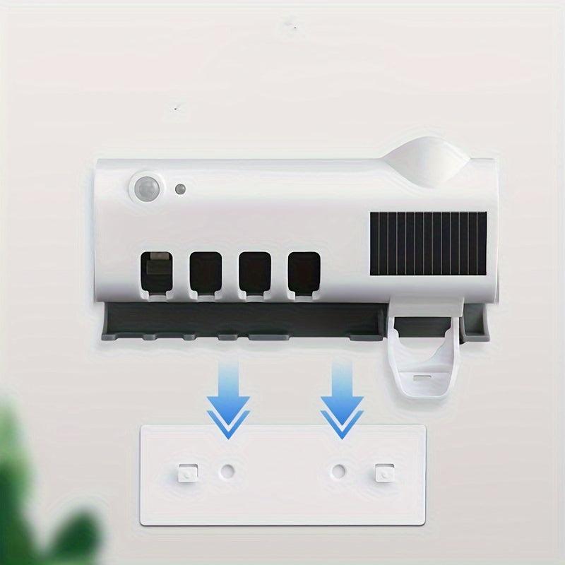 UV Toothbrush Sterilizer Wall Mount Bathroom Organizer