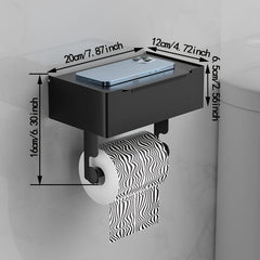 Toilet Paper Holder With Shelf Stainless Steel
