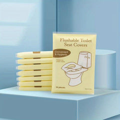 80Pcs Toilet Seat Covers Flushable Biodegradable for Adults Potty Training