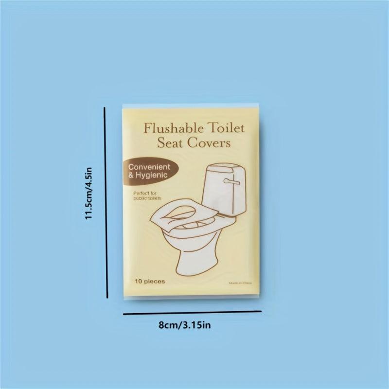 80Pcs Toilet Seat Covers Flushable Biodegradable for Adults Potty Training