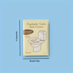 80Pcs Toilet Seat Covers Flushable Biodegradable for Adults Potty Training