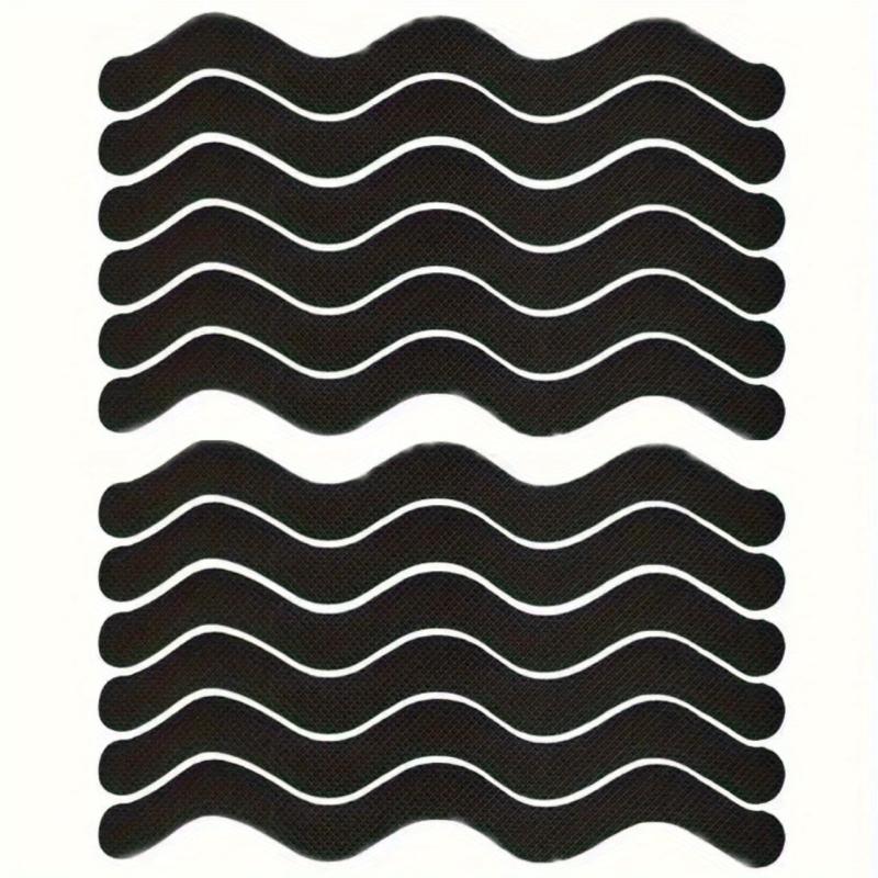 12pcs Anti-slip Wavy Non-slip Tub Sticker S Shape Bathroom Safety Strips