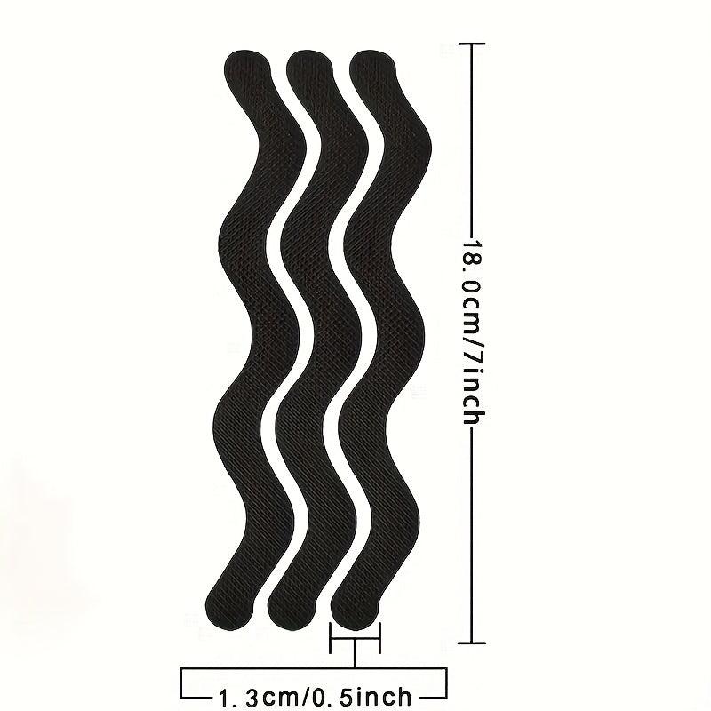 12pcs Anti-slip Wavy Non-slip Tub Sticker S Shape Bathroom Safety Strips