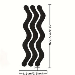 12pcs Anti-slip Wavy Non-slip Tub Sticker S Shape Bathroom Safety Strips